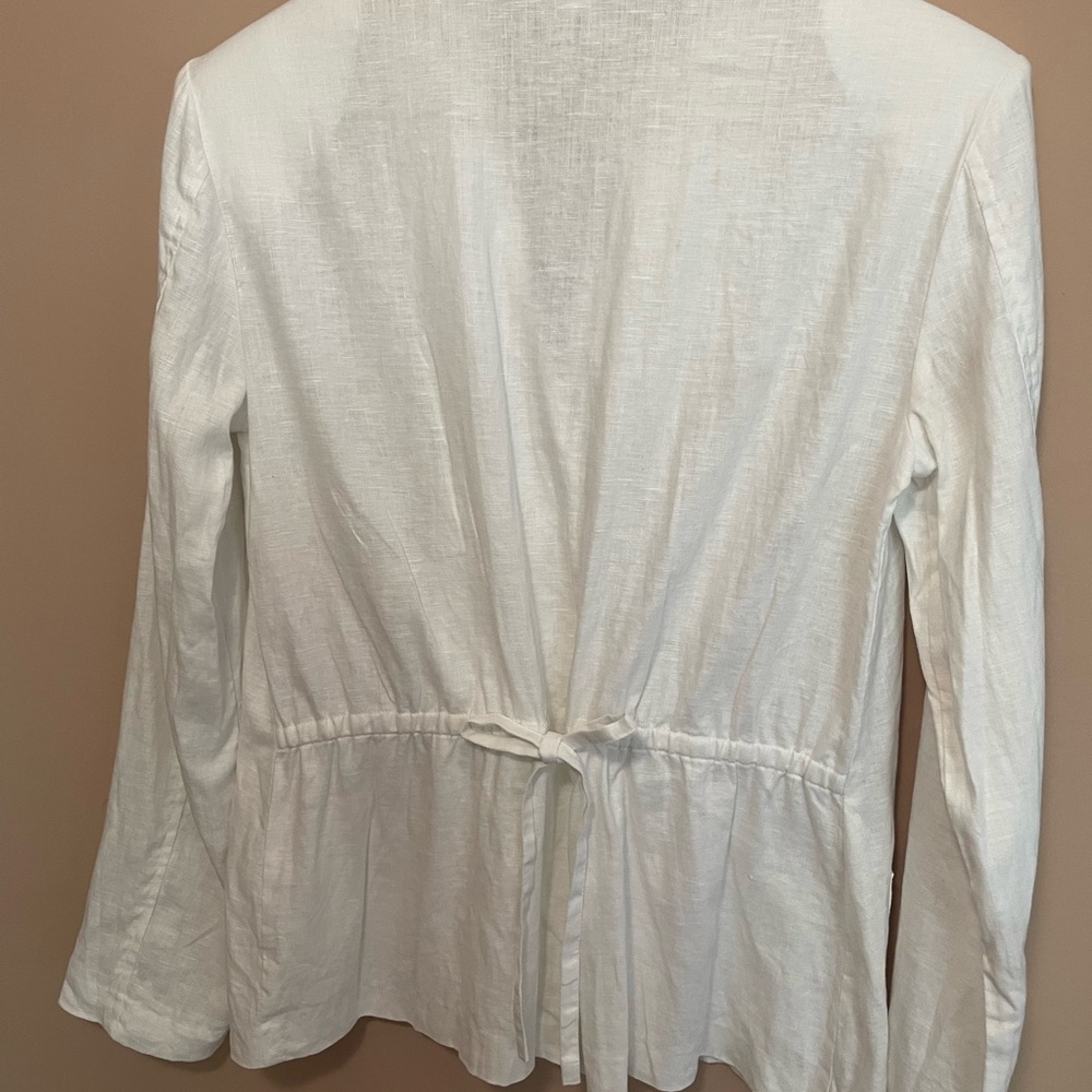 Spiegel White Linen Blouse (1309)